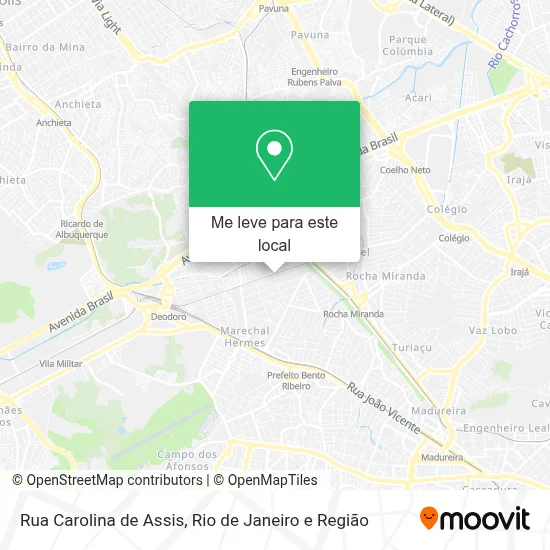 Rua Carolina de Assis mapa