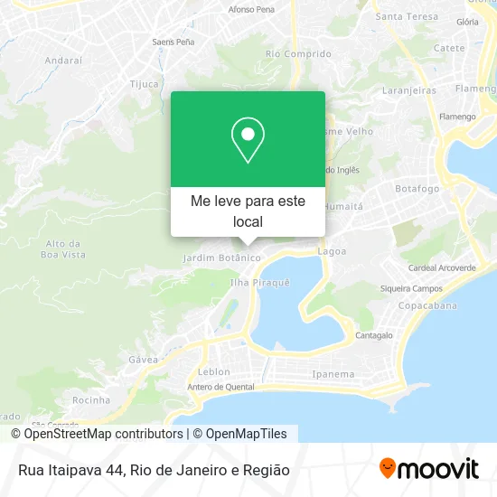 Rua Itaipava 44 mapa