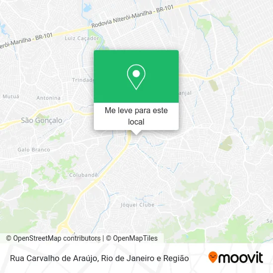 Rua Carvalho de Araújo mapa