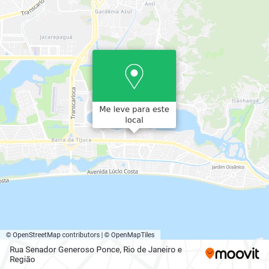 Rua Senador Generoso Ponce mapa