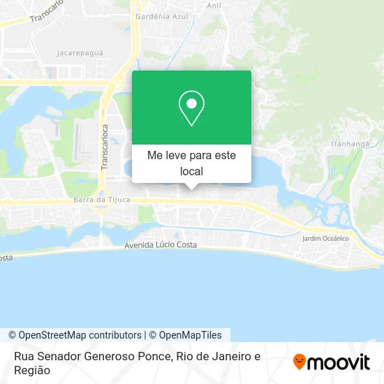 Rua Senador Generoso Ponce mapa