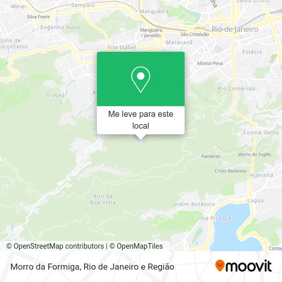 Morro da Formiga mapa