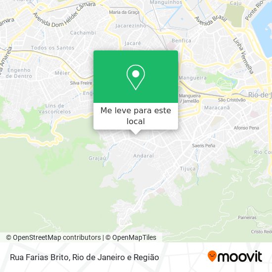 Rua Farias Brito mapa