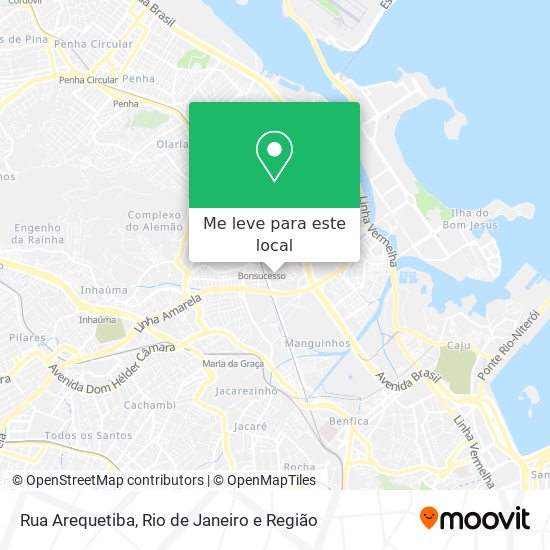 Rua Arequetiba mapa