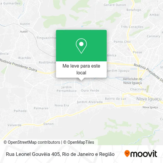 Rua Leonel Gouvêia 405 mapa