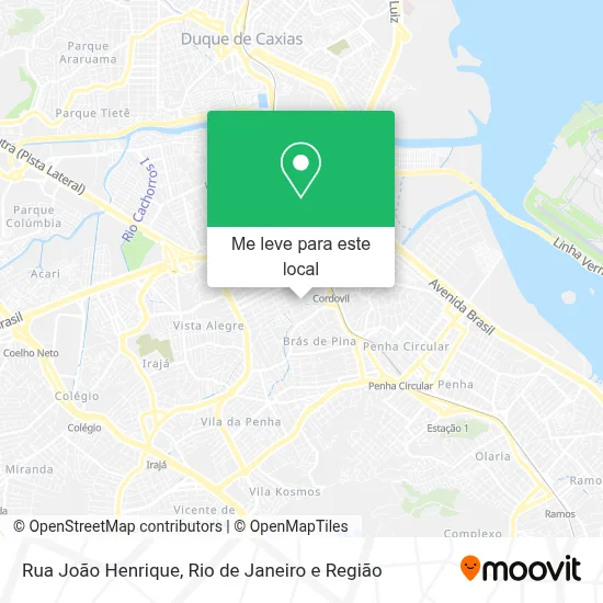 Rua João Henrique mapa