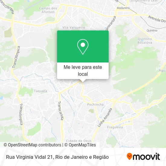 Rua Virginia Vidal 21 mapa