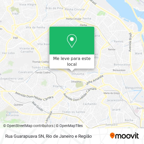 Rua Guarapuava SN mapa