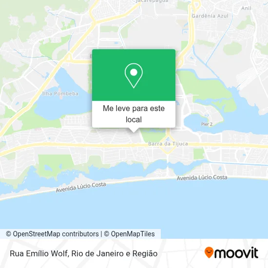 Rua Emílio Wolf mapa