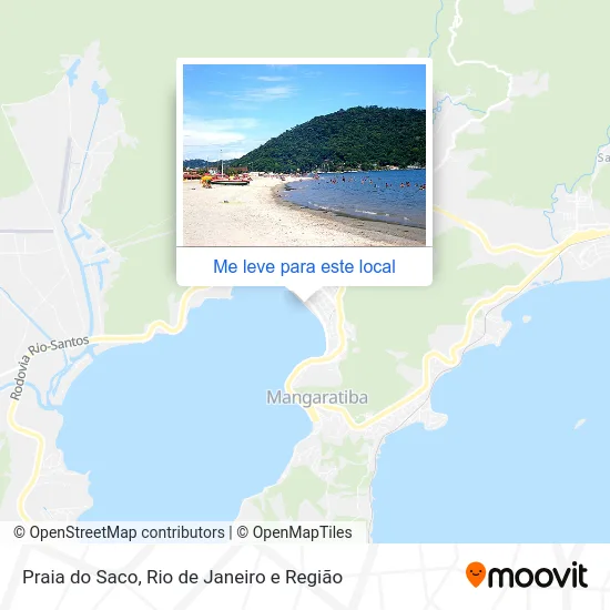 Praia do Saco mapa