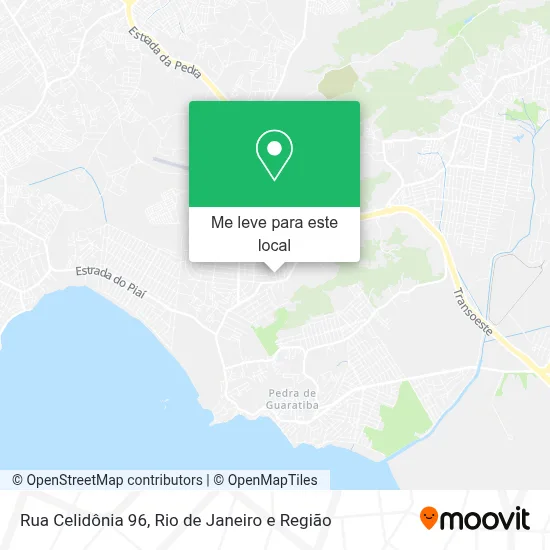Rua Celidônia 96 mapa