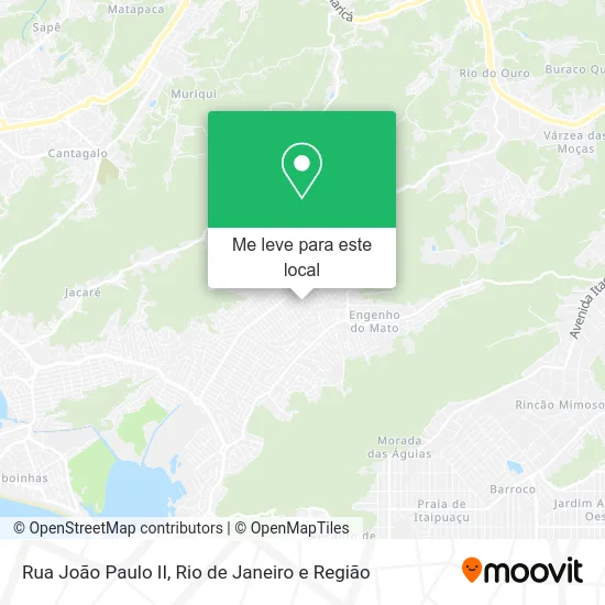 Rua João Paulo II mapa