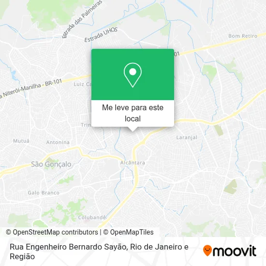Rua Engenheiro Bernardo Sayão mapa