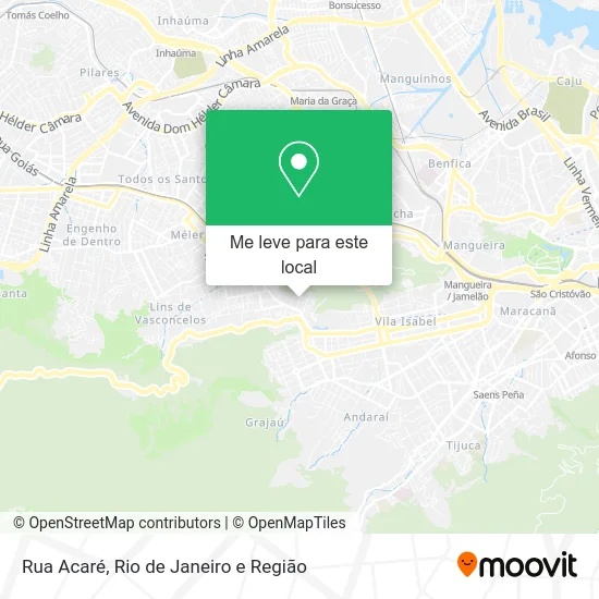 Rua Acaré mapa