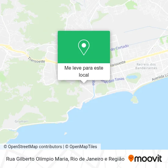 Rua Gilberto Olímpio Maria mapa