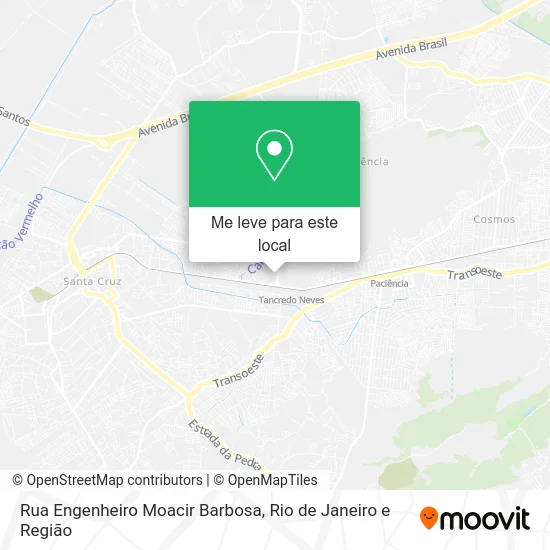 Rua Engenheiro Moacir Barbosa mapa