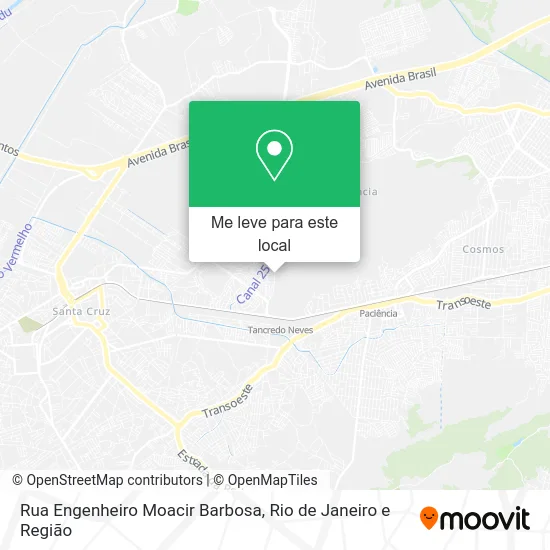 Rua Engenheiro Moacir Barbosa mapa