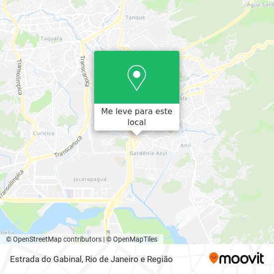 Estrada do Gabinal mapa