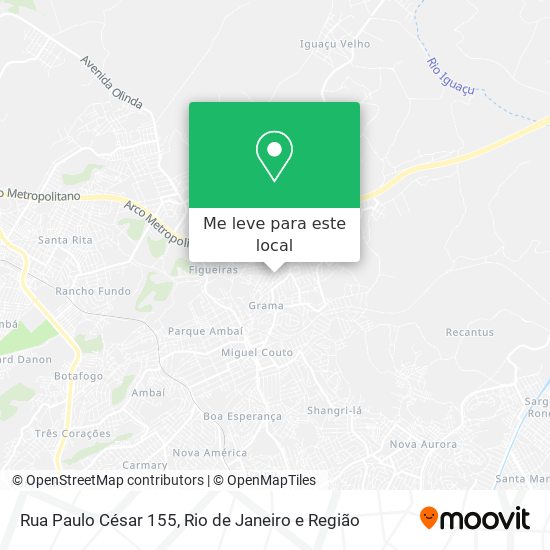 Rua Paulo César 155 mapa