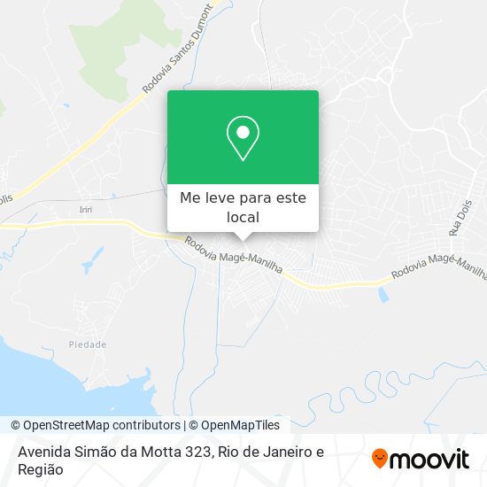 Avenida Simão da Motta 323 mapa