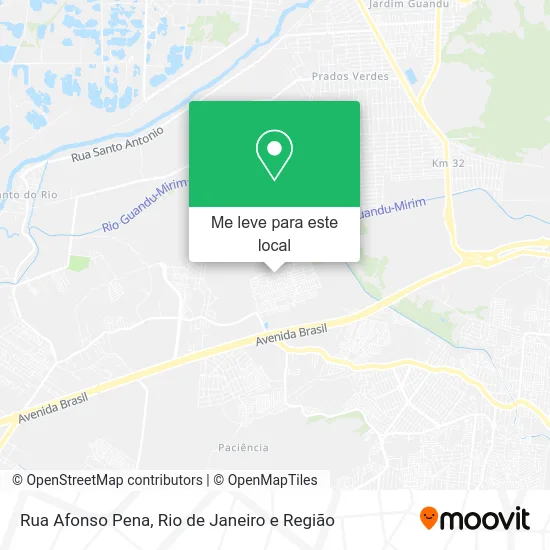 Rua Afonso Pena mapa
