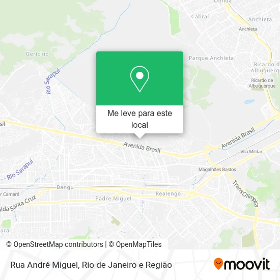 Rua André Miguel mapa