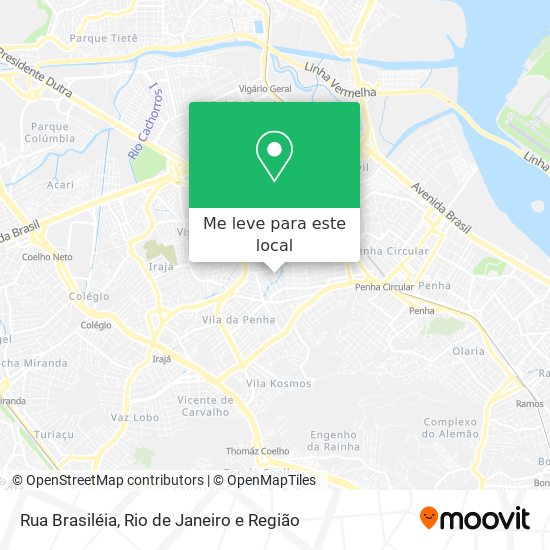 Rua Brasiléia mapa