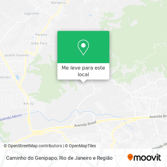Caminho do Genipapo mapa