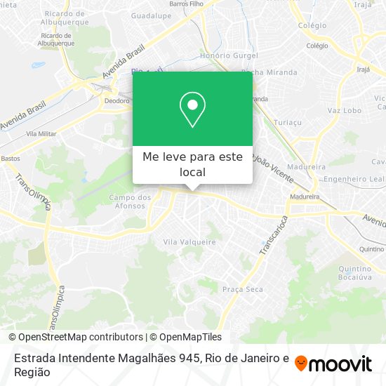 Estrada Intendente Magalhães 945 mapa