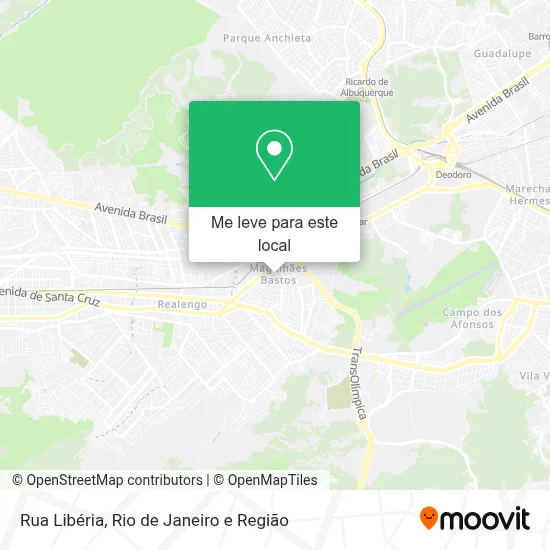 Rua Libéria mapa