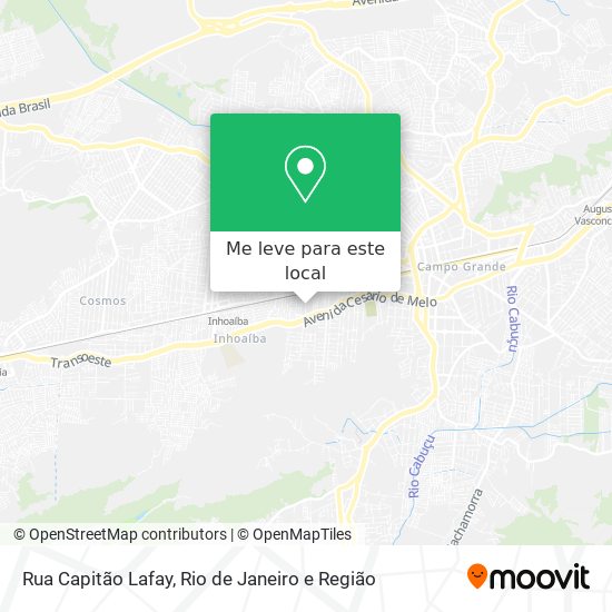 Rua Capitão Lafay mapa