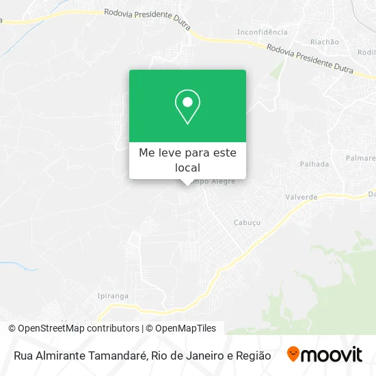 Rua Almirante Tamandaré mapa