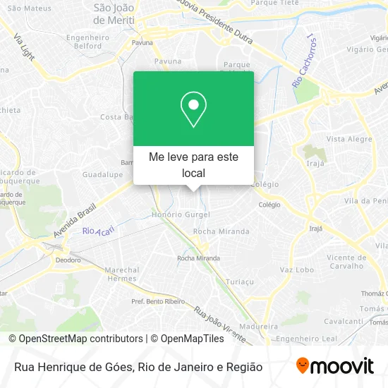 Rua Henrique de Góes mapa