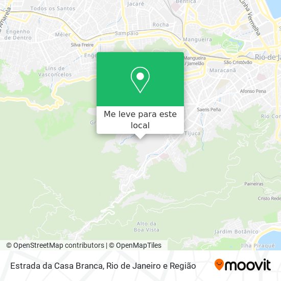 Estrada da Casa Branca mapa