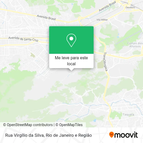 Rua Virgílio da Silva mapa