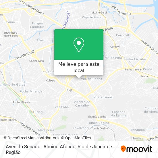 Avenida Senador Almino Afonso mapa