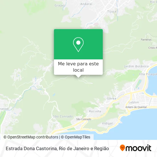 Estrada Dona Castorina mapa