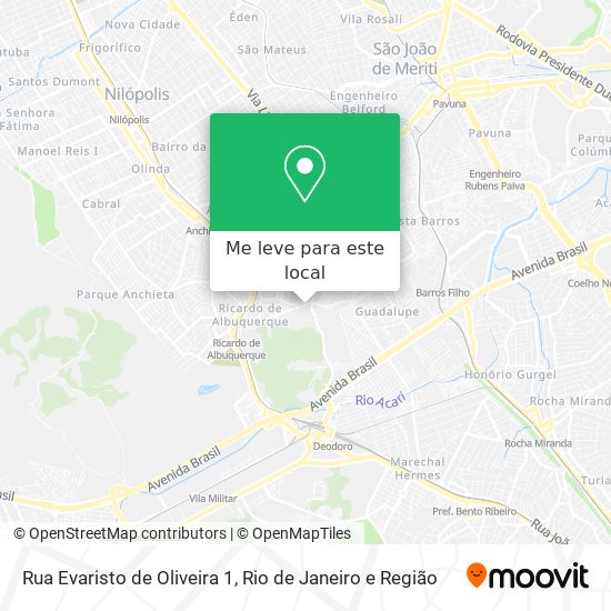 Rua Evaristo de Oliveira 1 mapa