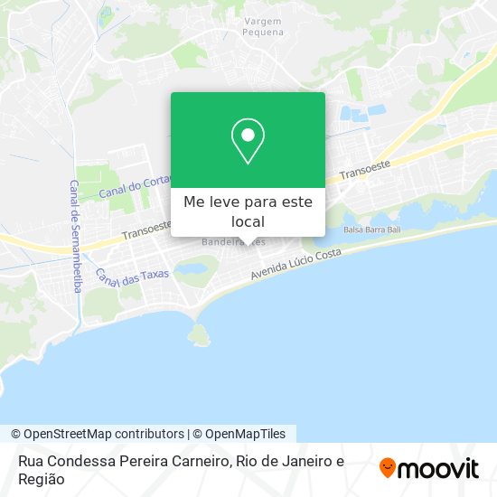 Rua Condessa Pereira Carneiro mapa