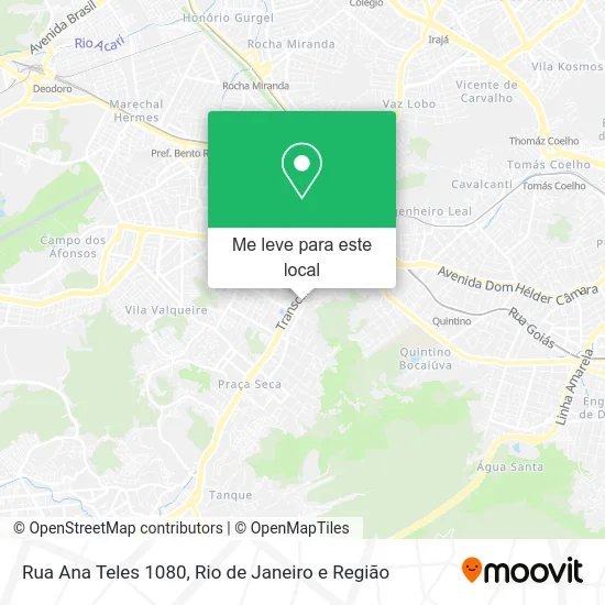 Rua Ana Teles 1080 mapa
