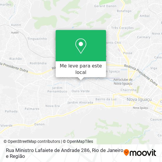 Rua Ministro Lafaiete de Andrade 286 mapa