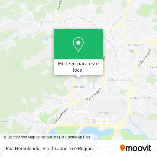 Rua Herculândia mapa