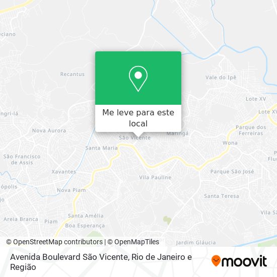 Avenida Boulevard São Vicente mapa