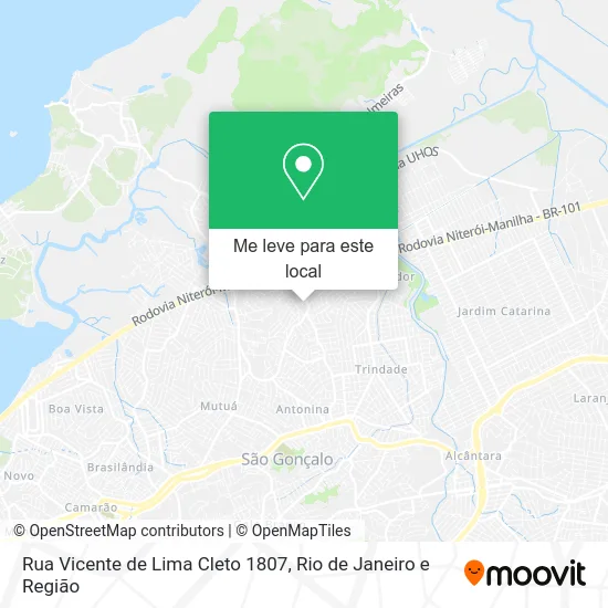 Rua Vicente de Lima Cleto 1807 mapa