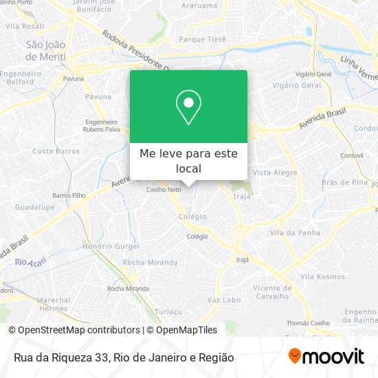 Rua da Riqueza 33 mapa