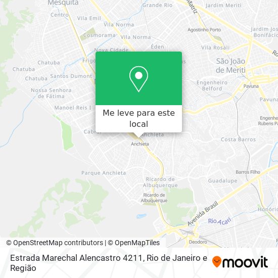 Estrada Marechal Alencastro 4211 mapa