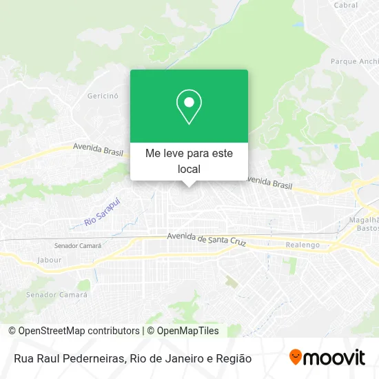 Rua Raul Pederneiras mapa
