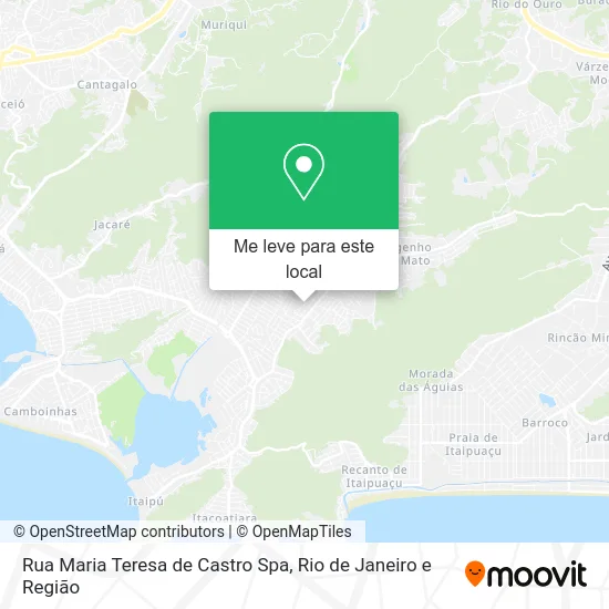 Rua Maria Teresa de Castro Spa mapa