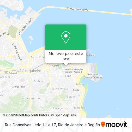 Rua Gonçalves Lédo 11 e 17 mapa