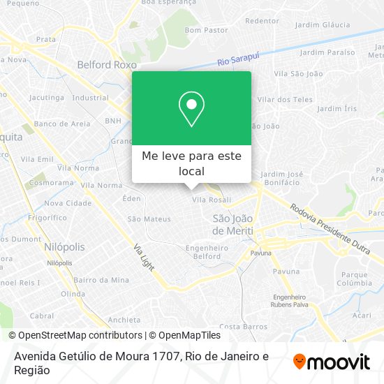 Avenida Getúlio de Moura 1707 mapa